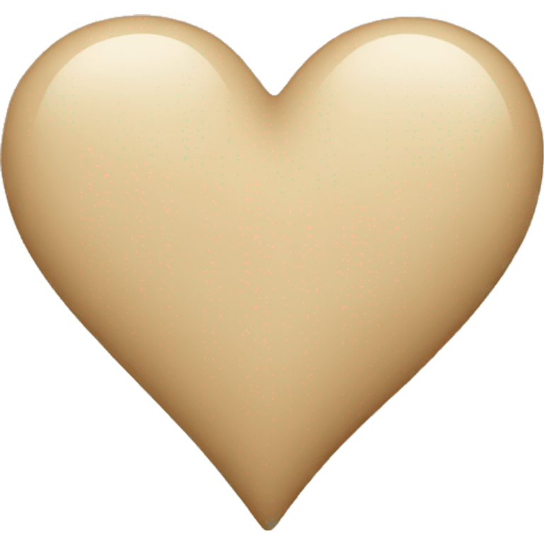 beige heart emoji