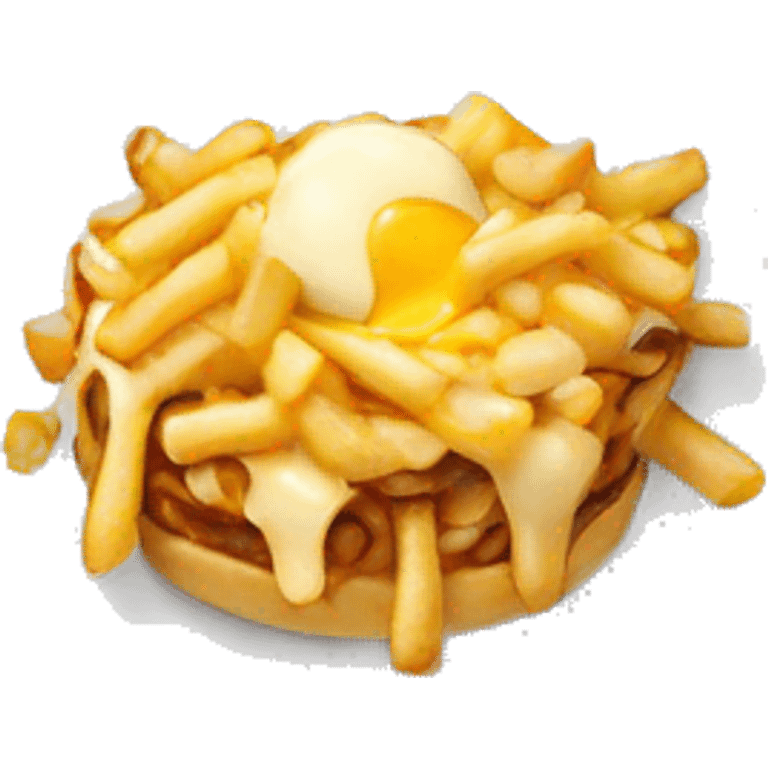 Potine qui mange une poutine emoji