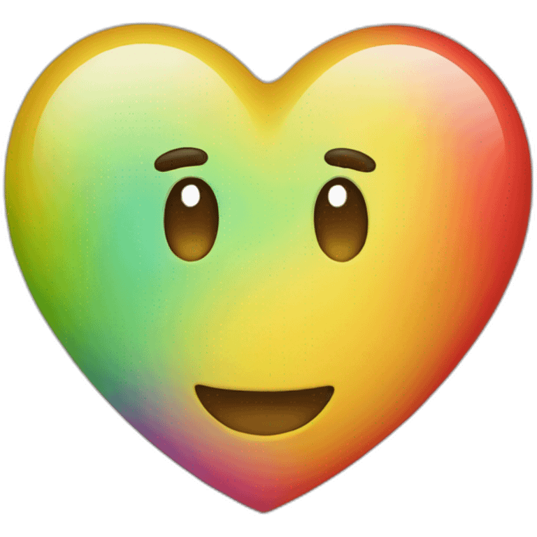 Coeur multicolore emoji