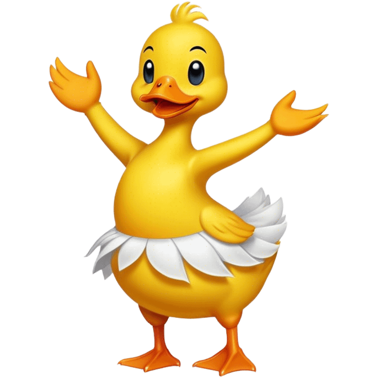 Dancing yellow duck emoji