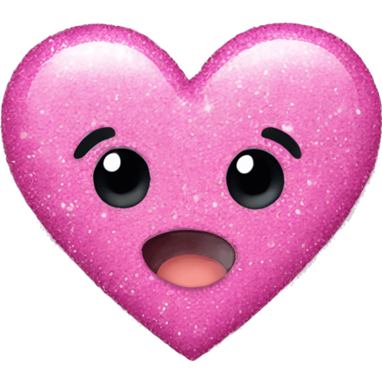 pink heart with glitter emoji