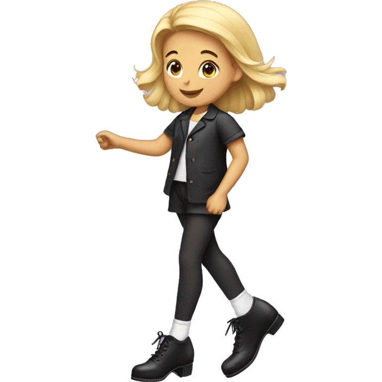 girl with tap shoes emoji