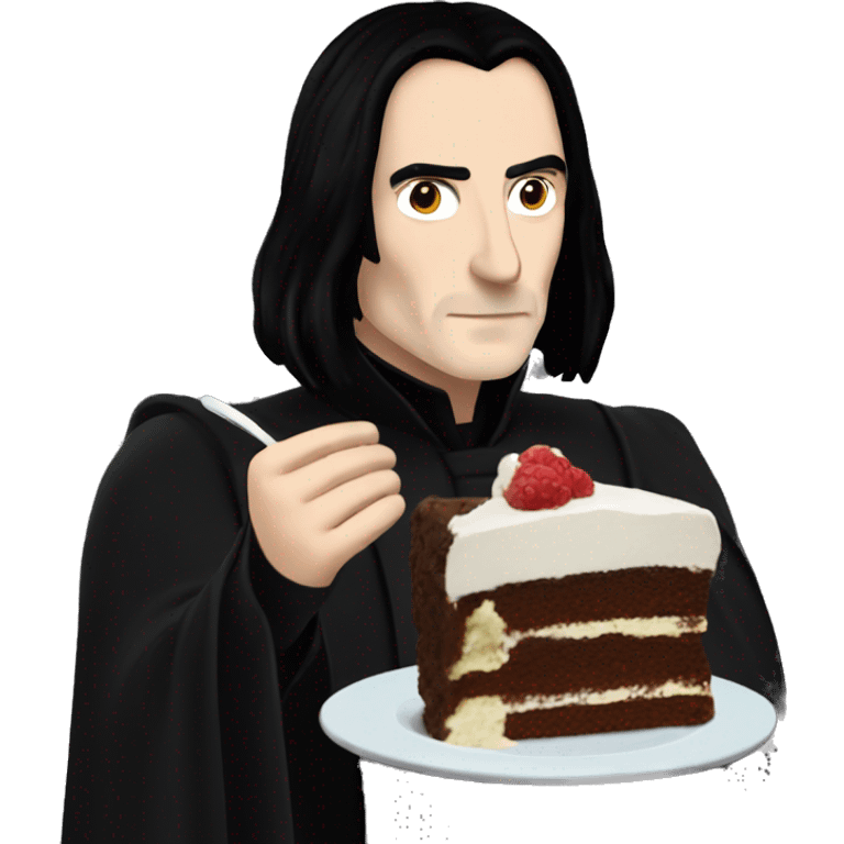 Severus Snape eats cake emoji