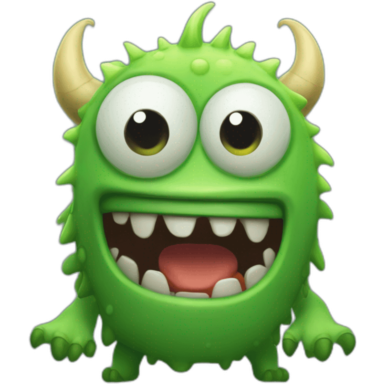 Monstre vert dans monstres and cie emoji