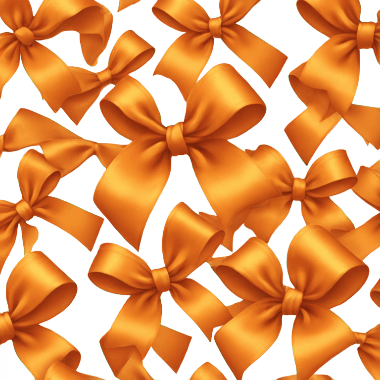 Orange bow emoji