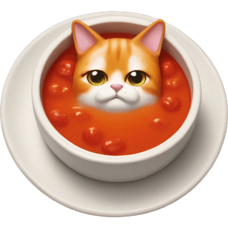 Tomato soup cat emoji