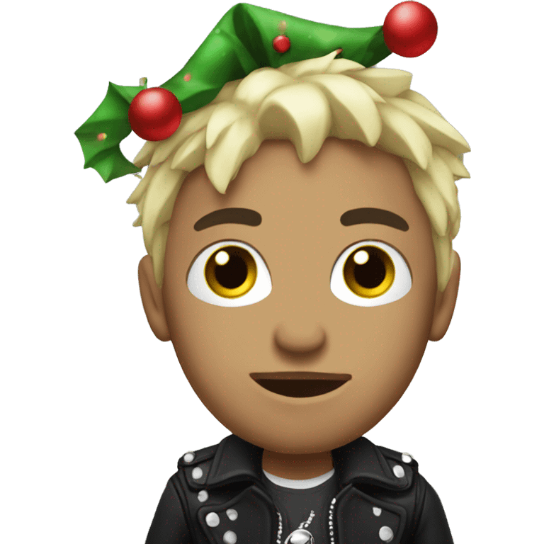 Christmas punk emoji