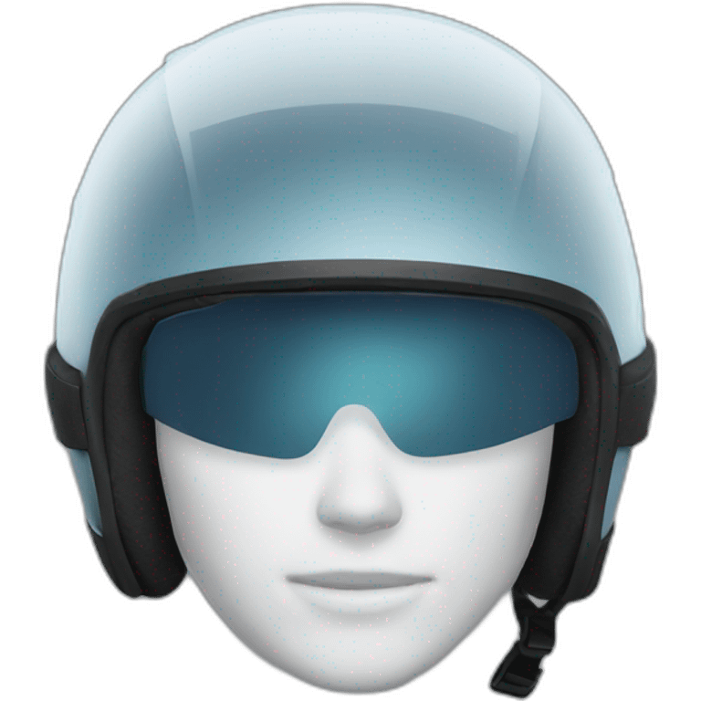 frozen motorcycle helmet emoji