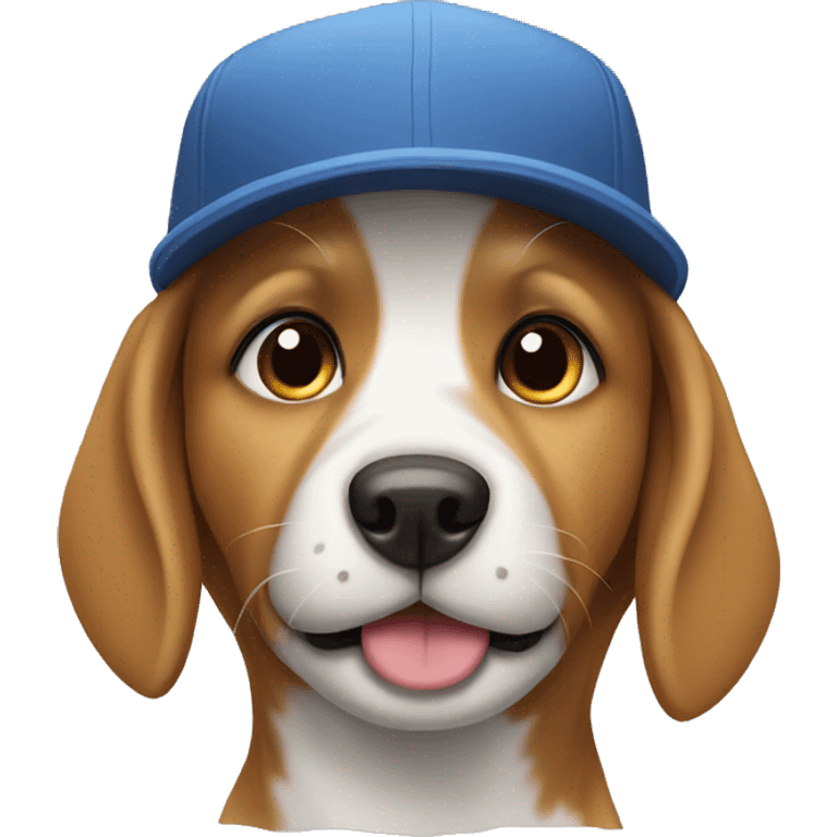 Dog with a cap emoji