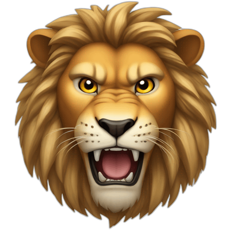 A angry lion emoji