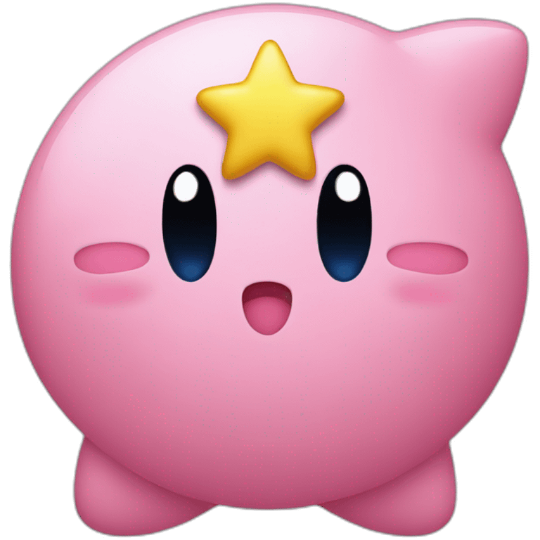 Kirby with star emoji