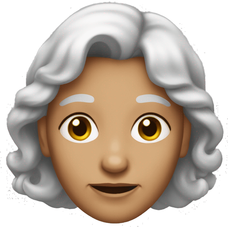 an old women with young skin emoji