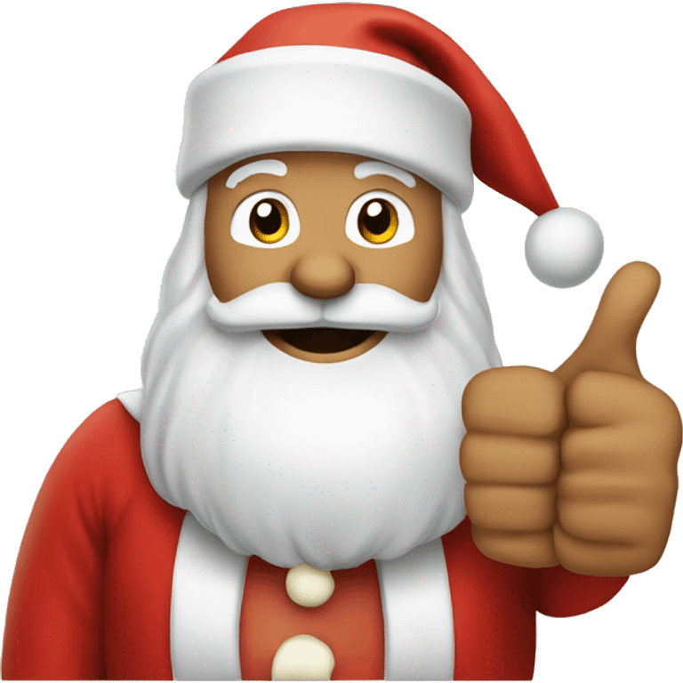 Santa with thumbs up emoji