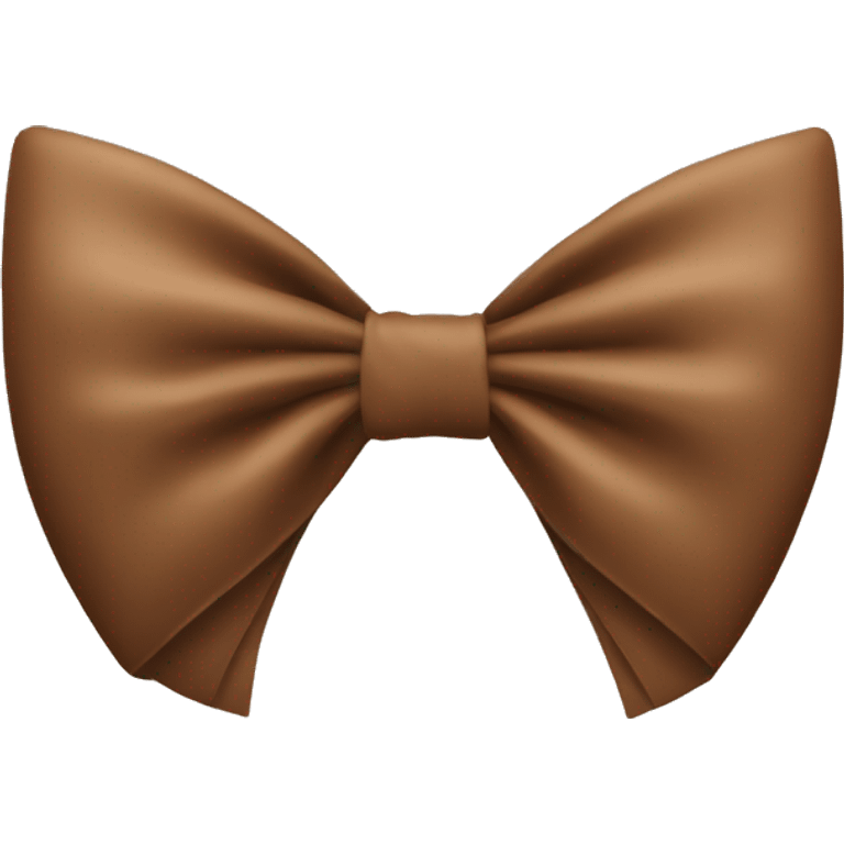 Brown  bow emoji