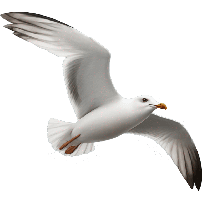 Seagull in flight emoji