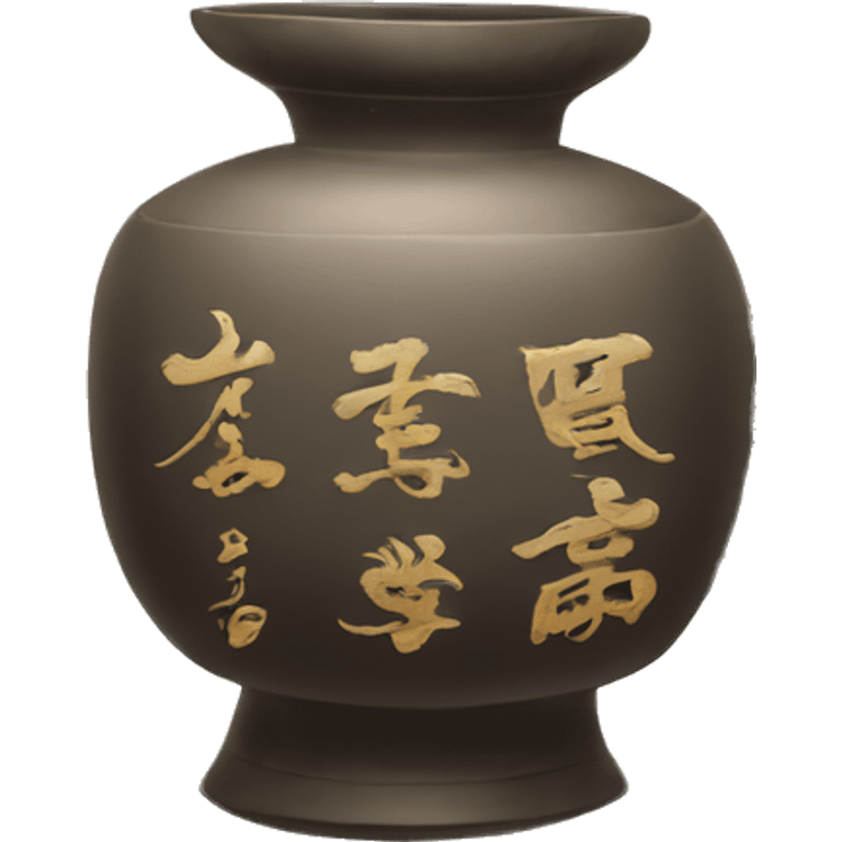 chinese scroll with calligraphy  emoji