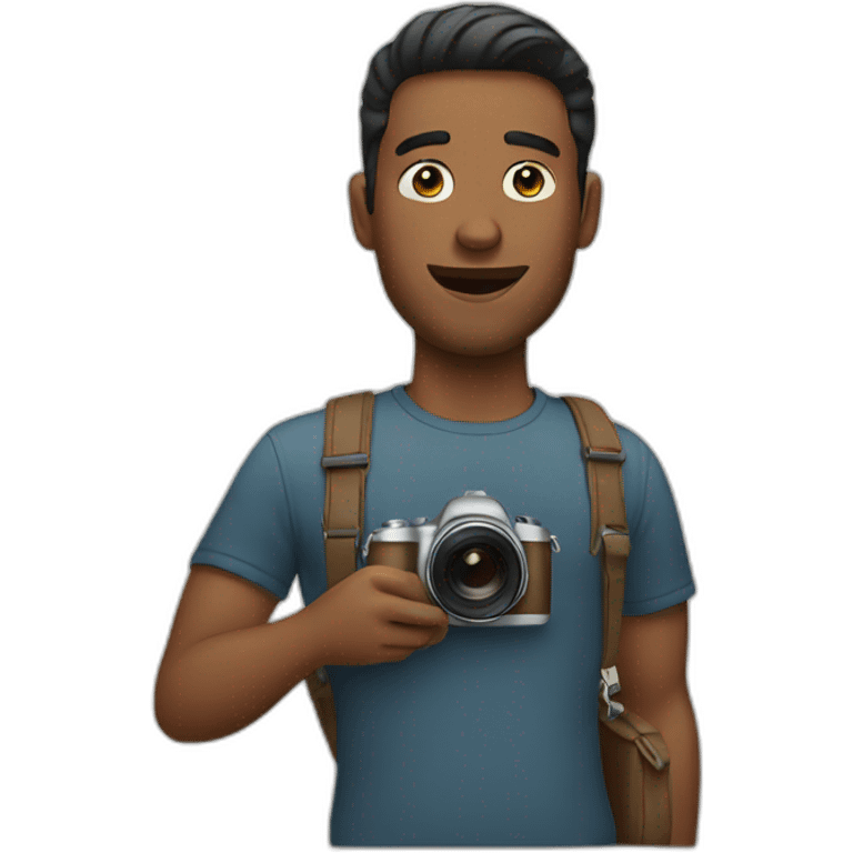 men taking photo emoji