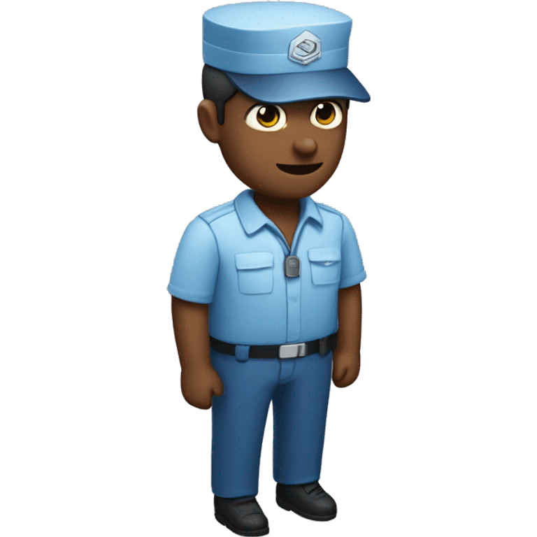 small full-body mailman seen from above emoji