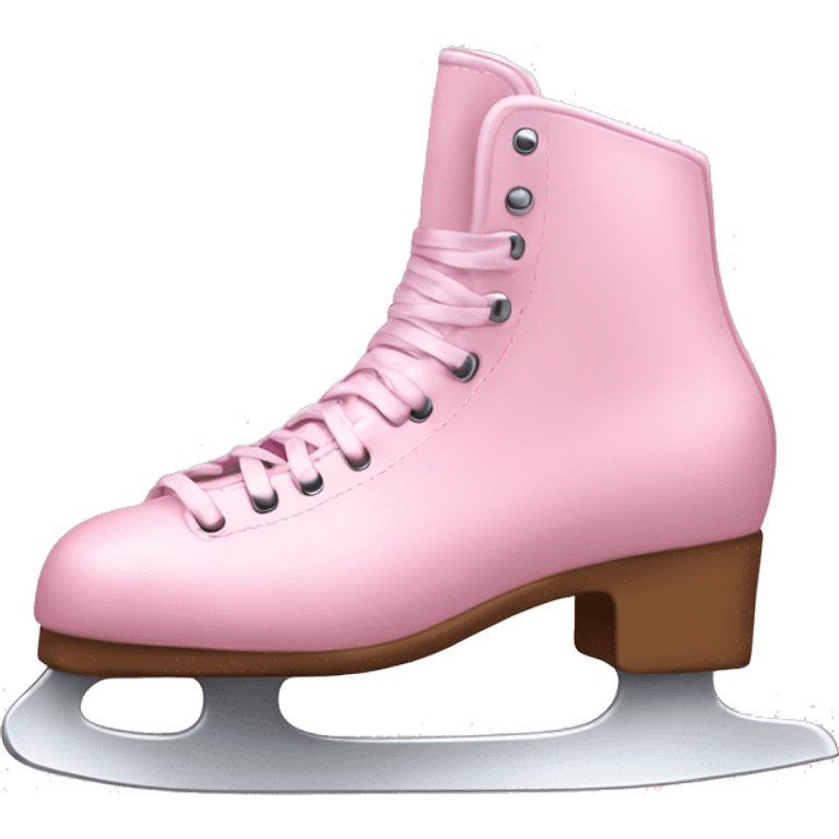 pastel pink ice skates emoji