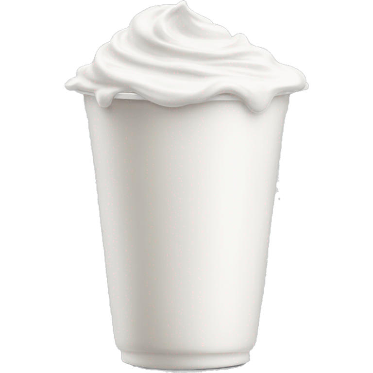 Yogurt cup realistic  emoji