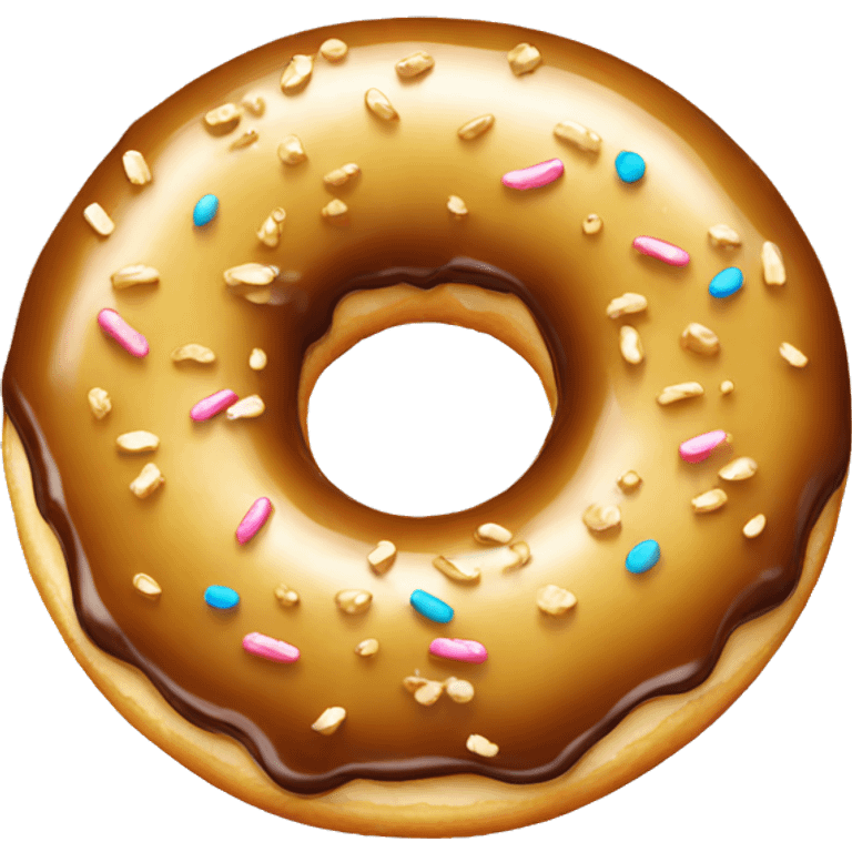 donut with golden glaze emoji