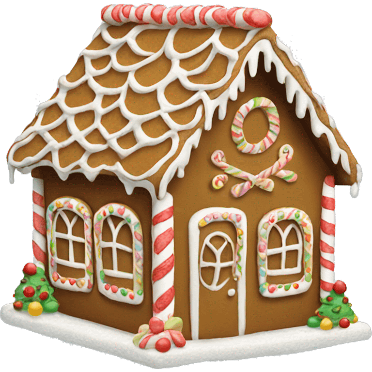 gingerbread house emoji