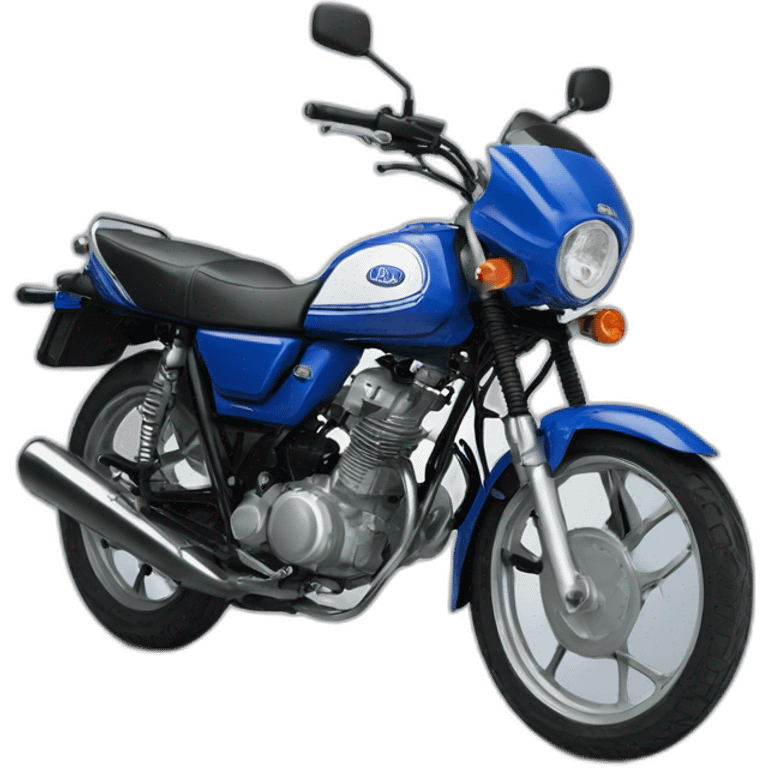 Yamaha 125 azul emoji