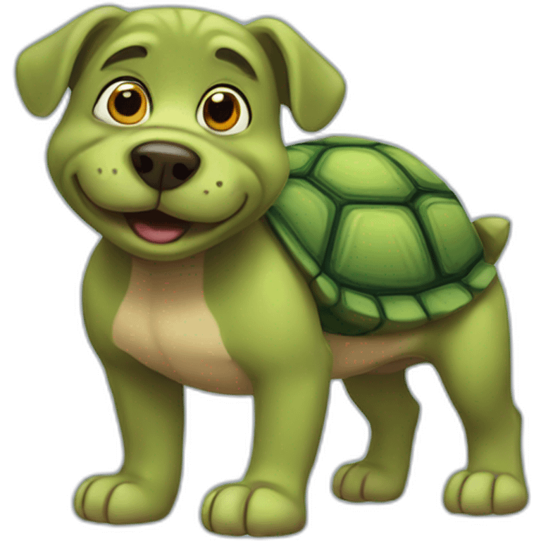 Cartoon turtledog  emoji