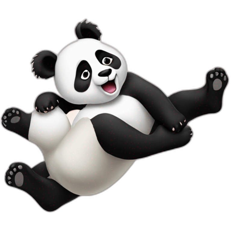 Panda falling emoji