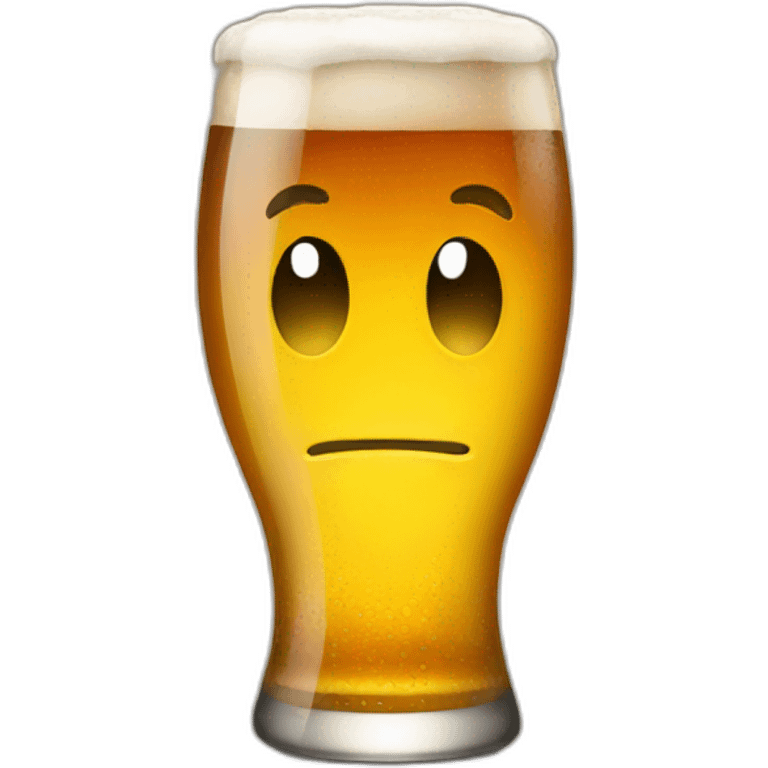 Standing beer emoji