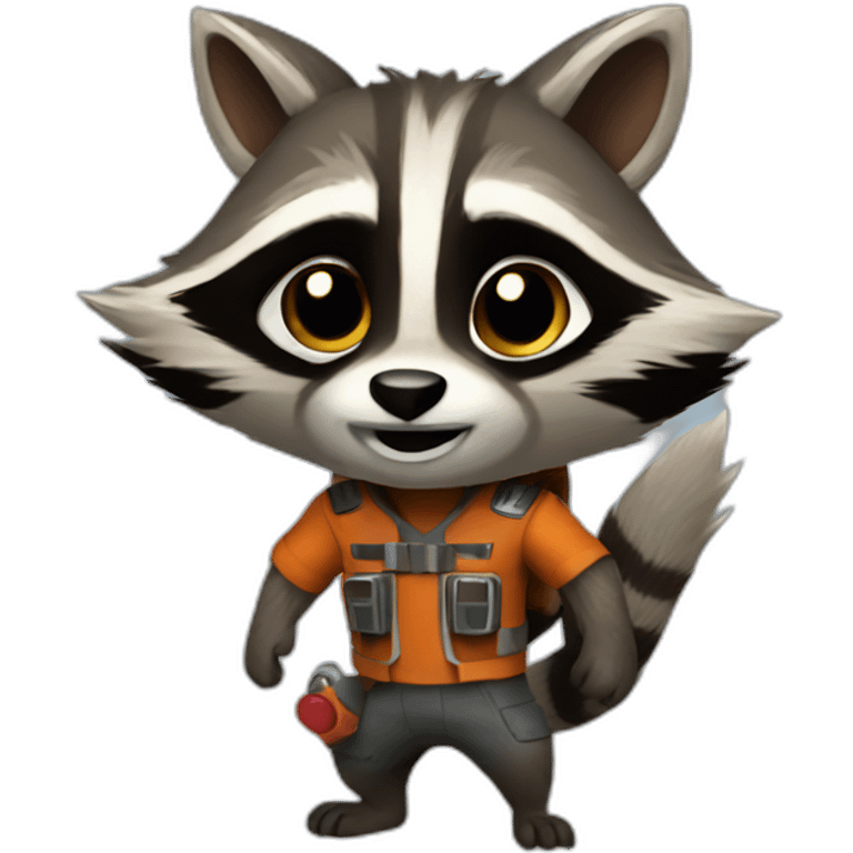 Rocket the raccoon emoji