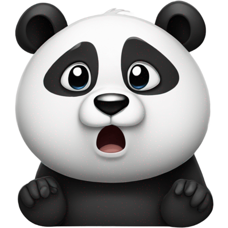 Panda crying emoji