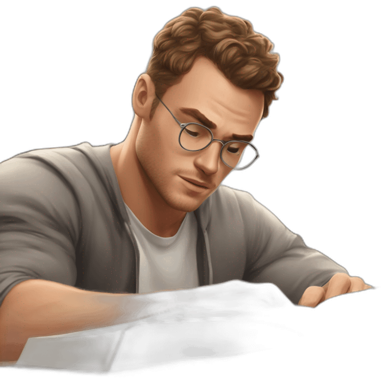 Kerem Bursin studying emoji