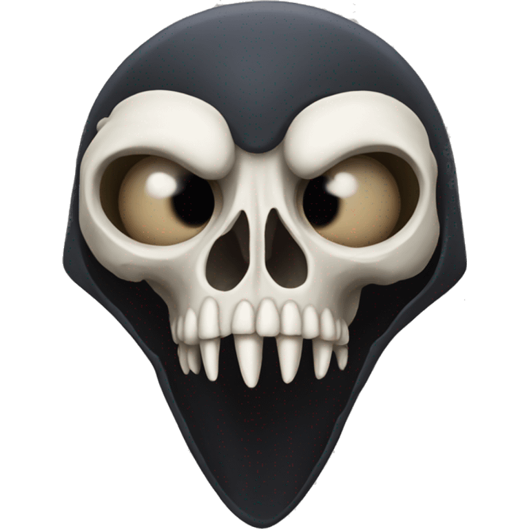 Crow's skull emoji