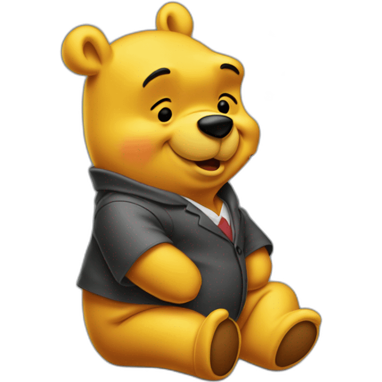 Winnie the pooh smoking suit emoji