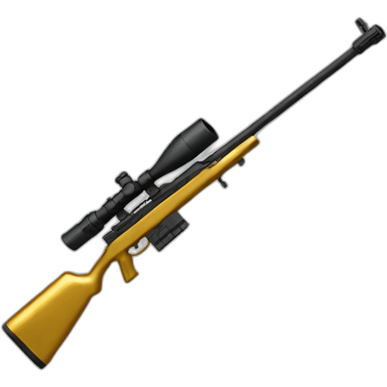 golden sniper rifle emoji