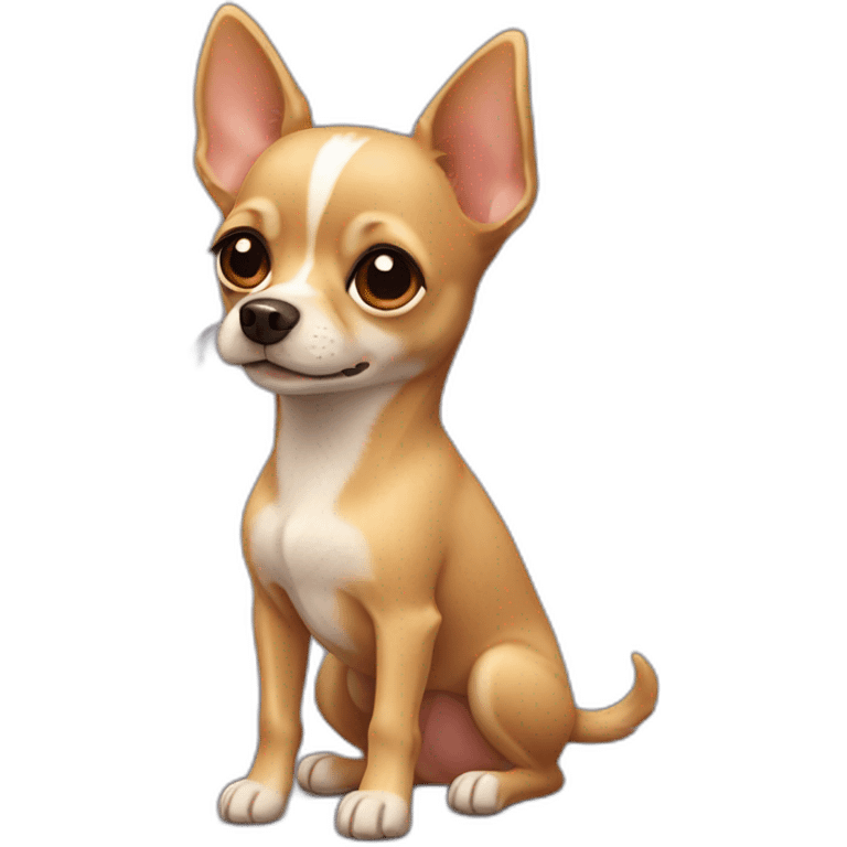 tan color terrier Chihuahua emoji