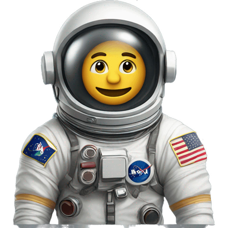 astronaut picture with helmet emoji