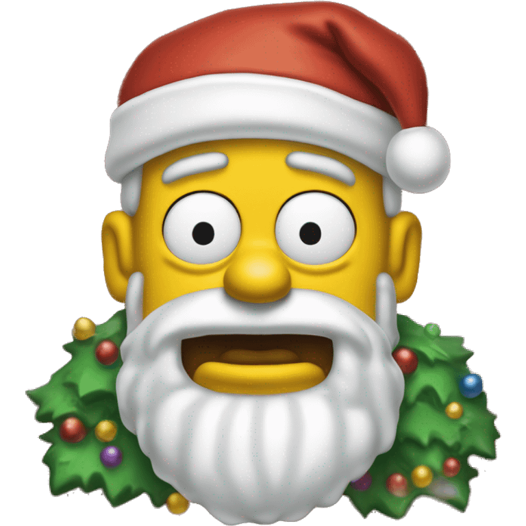 Simpson’s Santa  emoji