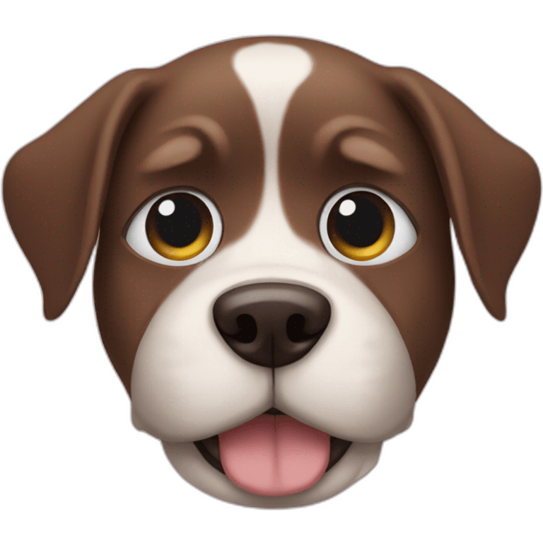 Dog covered eyes by paws  emoji