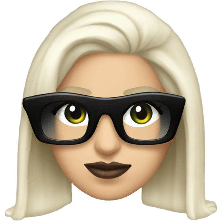 Lady Gaga black glasses Heavy Metal Lover emoji