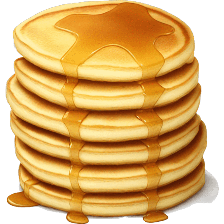 Stack of fluffy pancakes emoji