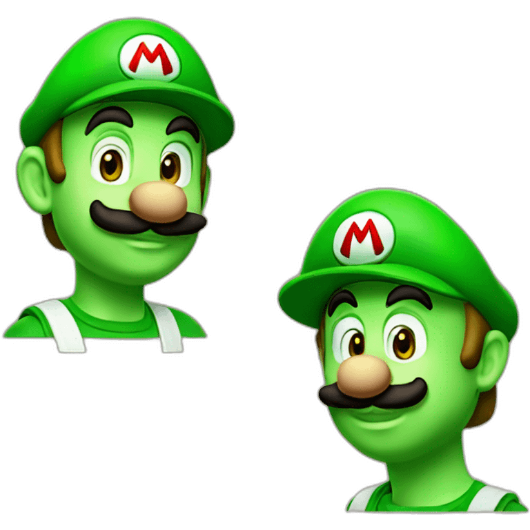 Mario et Luigi Yosh emoji