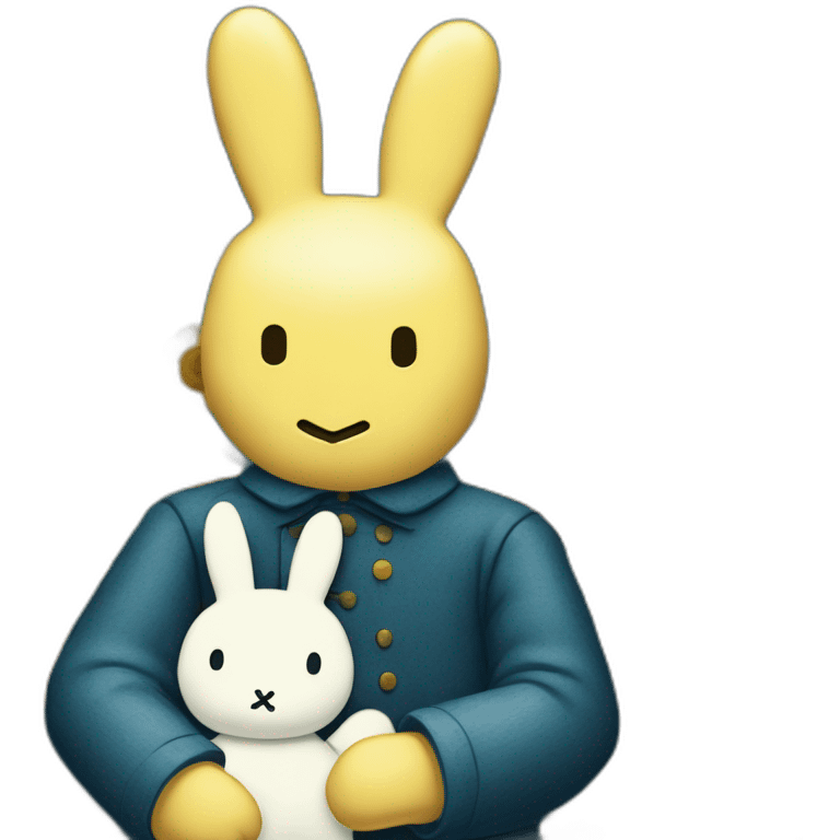 Vincent van gogh painting miffy emoji