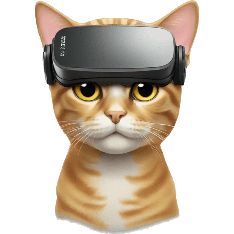 cat with VR emoji