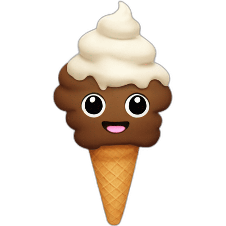 Poop ice cream emoji