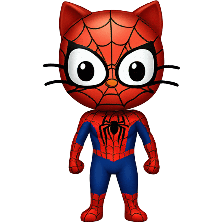 Hello kitty spiderman  emoji