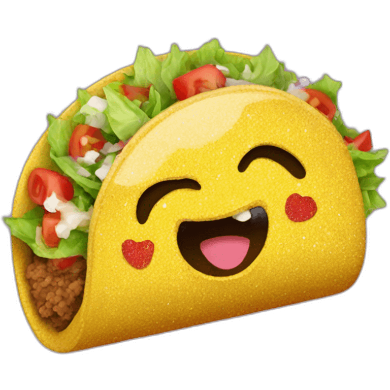 glitter taco emoji