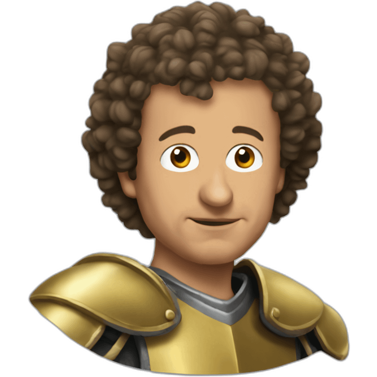 Pauly Shore as a knight emoji