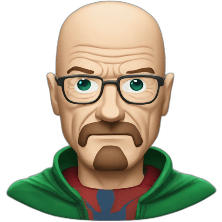 Walter White wearing a Superman suit emoji